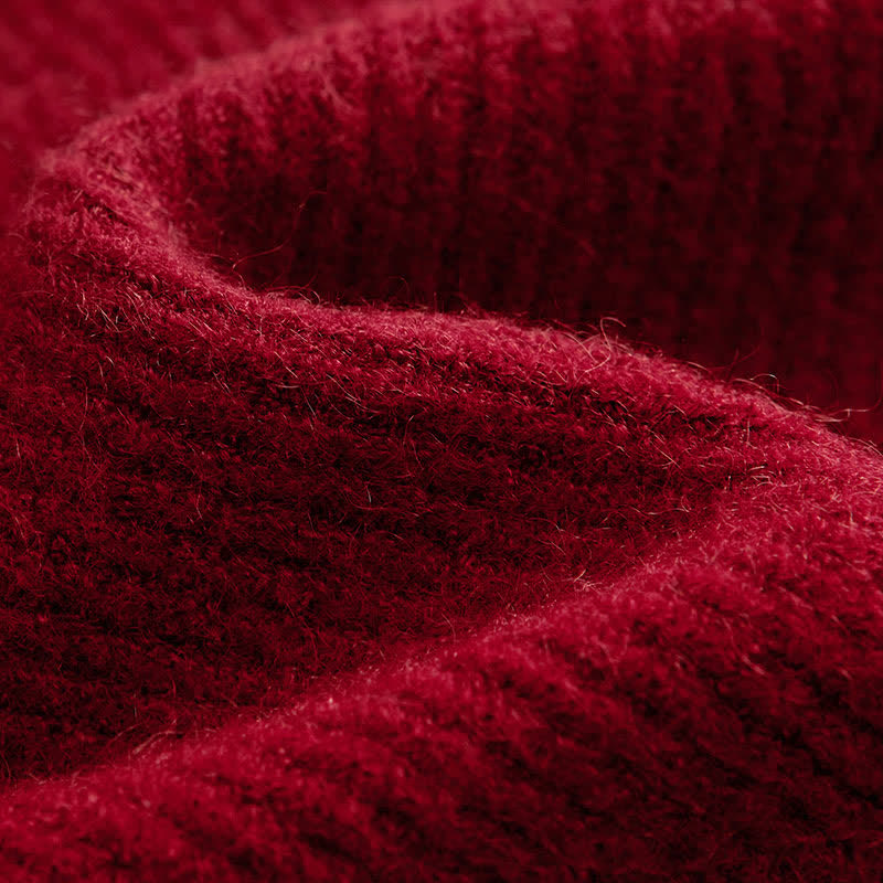Cross Knit Sweater Flouncing A-line Slip Dress Matching Outfit - image 13