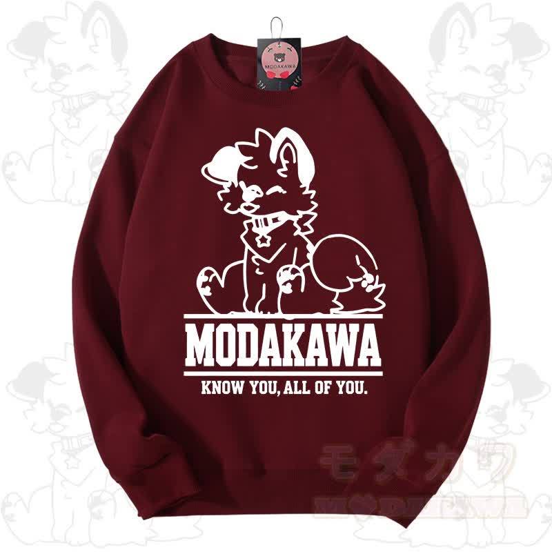MODAKAWA X popipeko Kawaii Puppy Graphic Unisex Sweatshirt - Red - 3XL - image 13