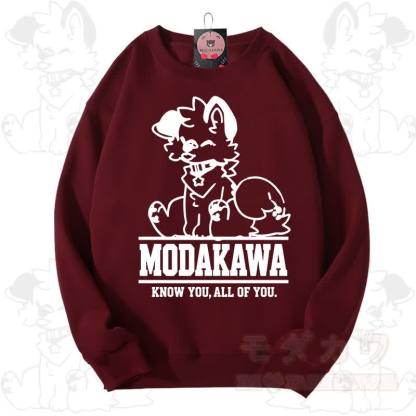 MODAKAWA X popipeko Kawaii Puppy Graphic Unisex Sweatshirt - Red - 3XL - image 13