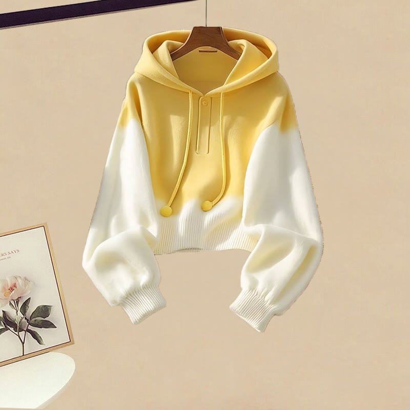 Gradient Hoodie Denim Overalls Matching Outfit - Hoodie (Single) - 3XL - image 5
