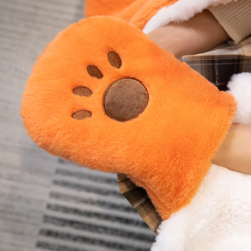 Cartoon Cute Fox Plush Wearable Hooded Blanket - image 11