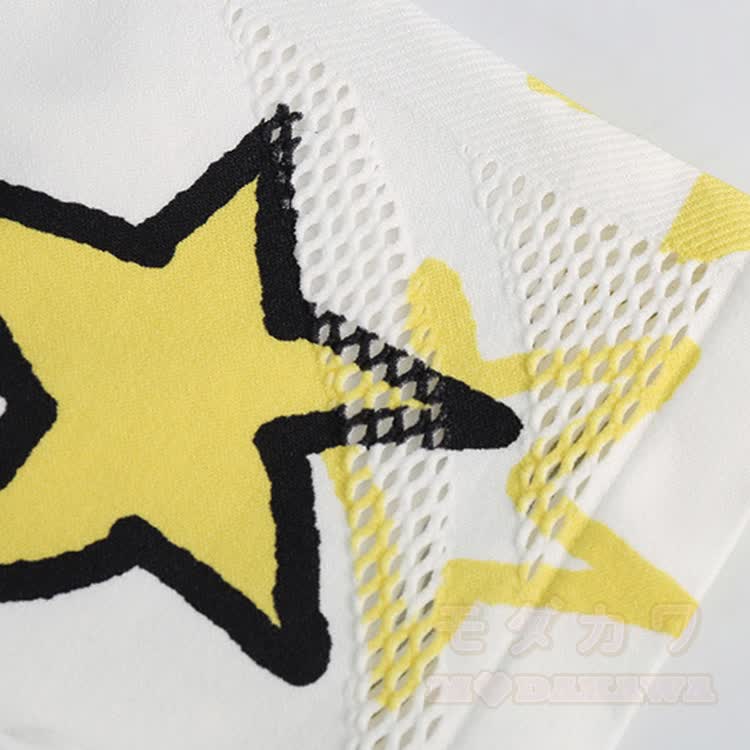 Cartoon Puppy Star Graphic Cross Back Sports Top Shorts Matching Outfit - image 7