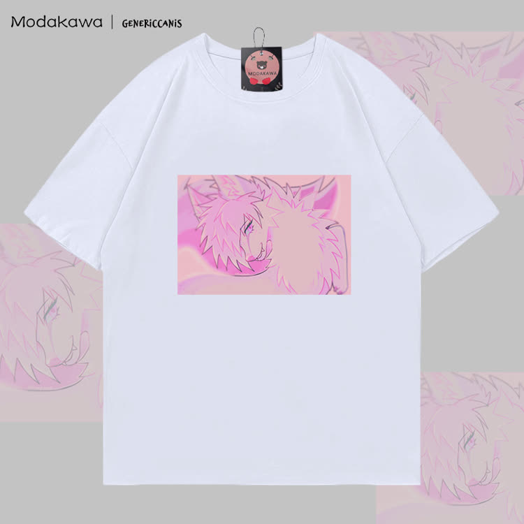 MODAKAWA X genericcanis Character Fox Graphic 100% Cotton T-shirt - White - 5XL - image 3