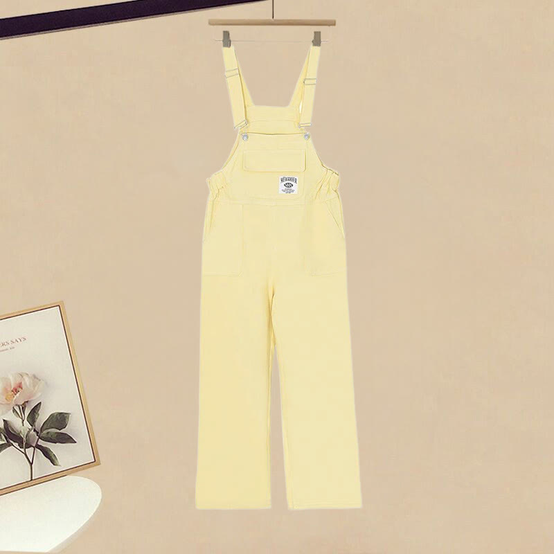 Gradient Hoodie Denim Overalls Matching Outfit - Overalls (Single) - 3XL - image 6