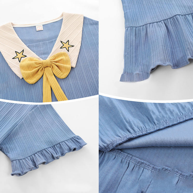 Cartoon Ruffled Hem Pajamas Dress - image 8