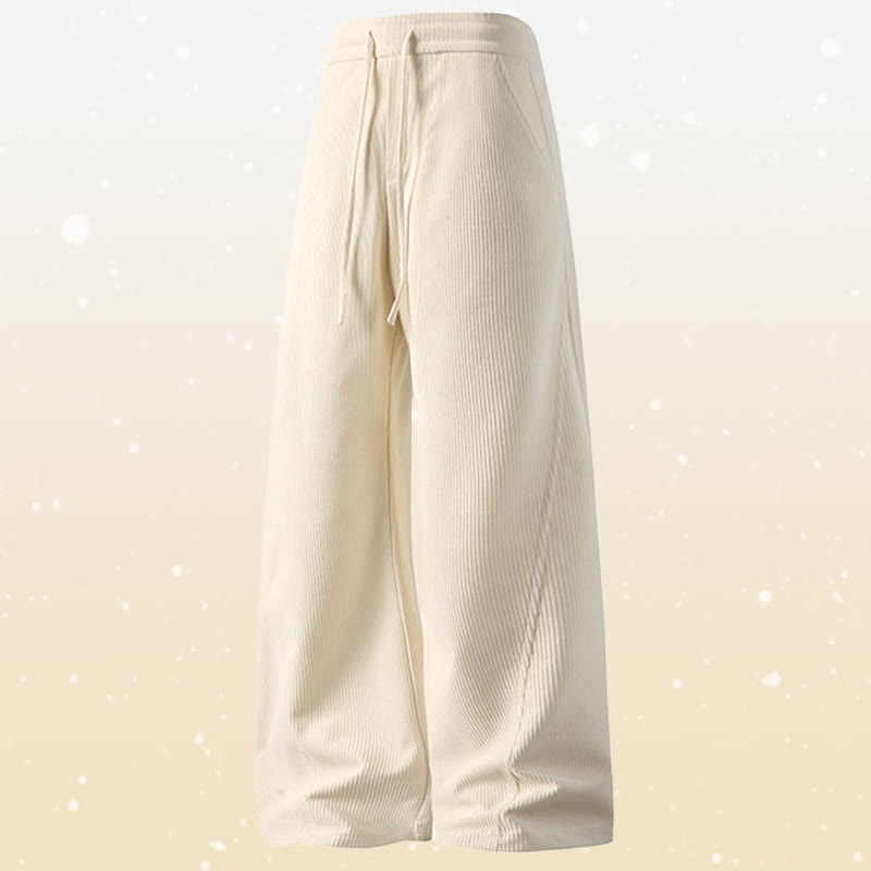 Gradient Knit Sweater Pocket Pants Two Pieces - Apricot Pants - 4XL - image 13