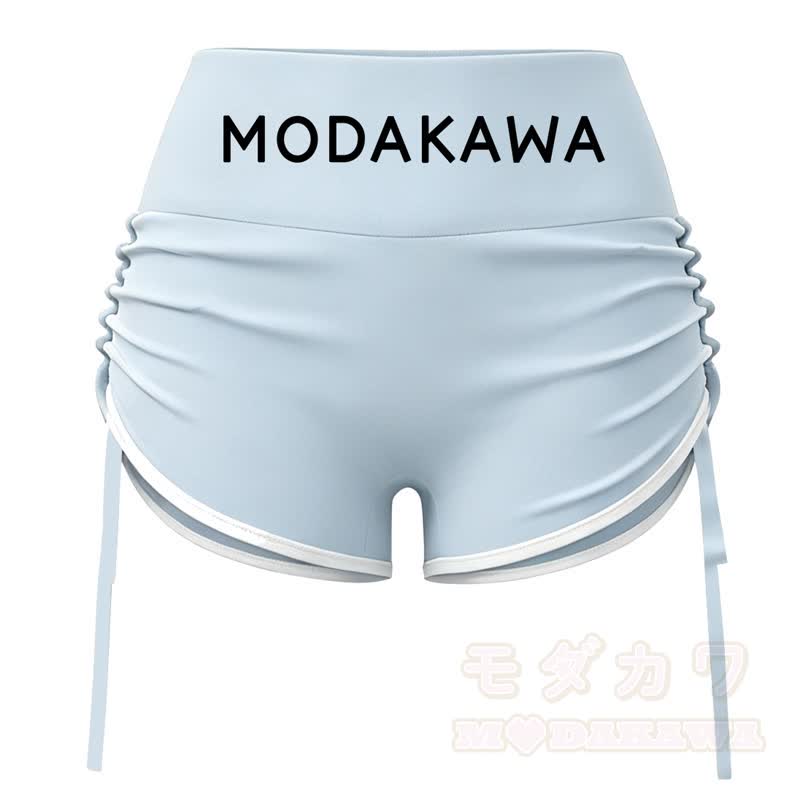 MODAKAWA X popipeko Puppy Print Cami Top Split Skort Two Pieces Set - Blue Shorts - 2XL - image 15
