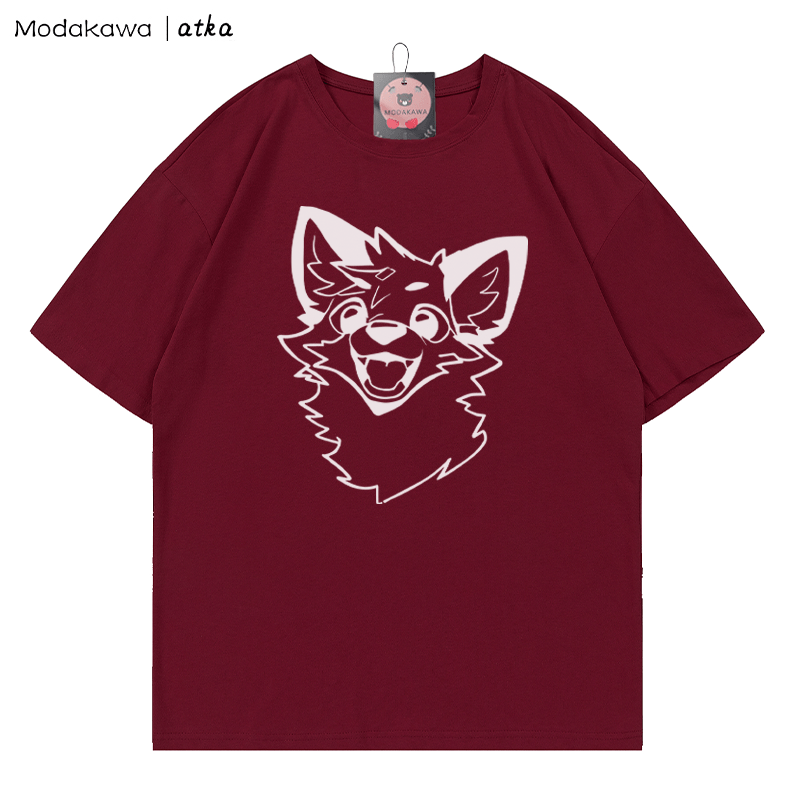 MODAKAWA X atka Fox Print T-shirt - Red - 5XL - image 6