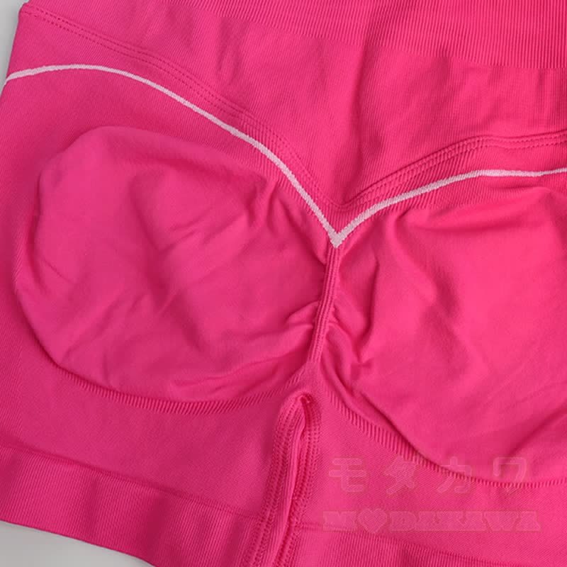 Colorful Heart Print Crop Tank High Waist Shorts Two Pieces Set - image 12