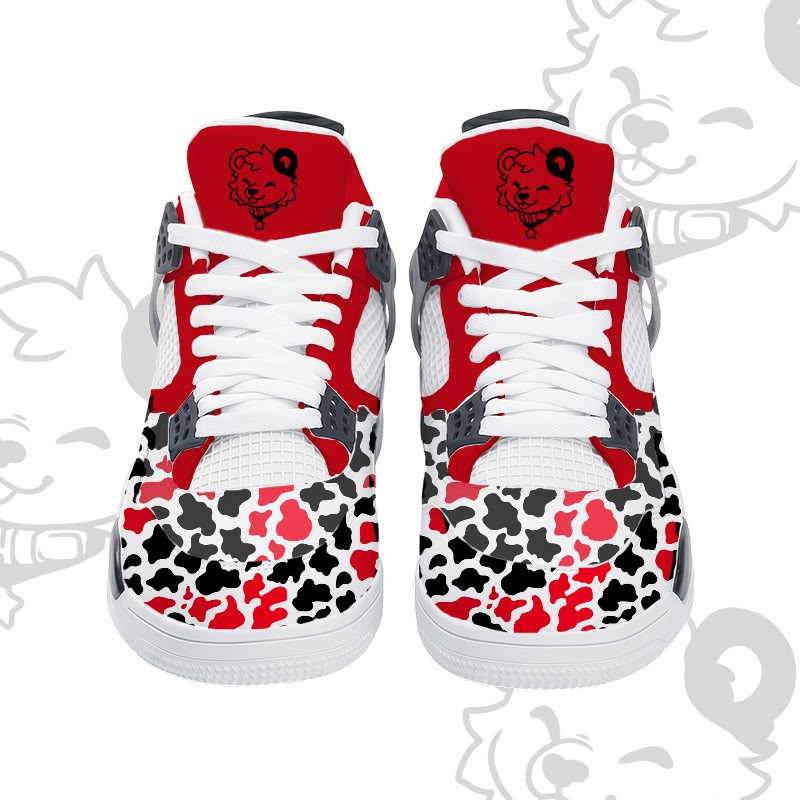 MODAKAWA X popipeko Bear Gradient Camo Graphic Lace Up Sports Air Cushion Shoes - image 9