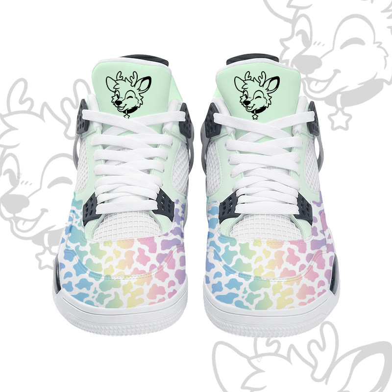 MODAKAWA X popipeko Deer Camo Graphic Lace Up Sports Air Cushion Shoes - image 7