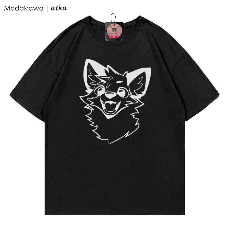 MODAKAWA X atka Fox Print T-shirt - Black - 5XL - image 5
