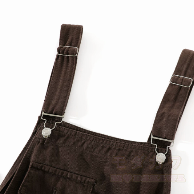 Cute Fox Print Hoodie Brown Overalls Shorts Two Pieces Set - image 7