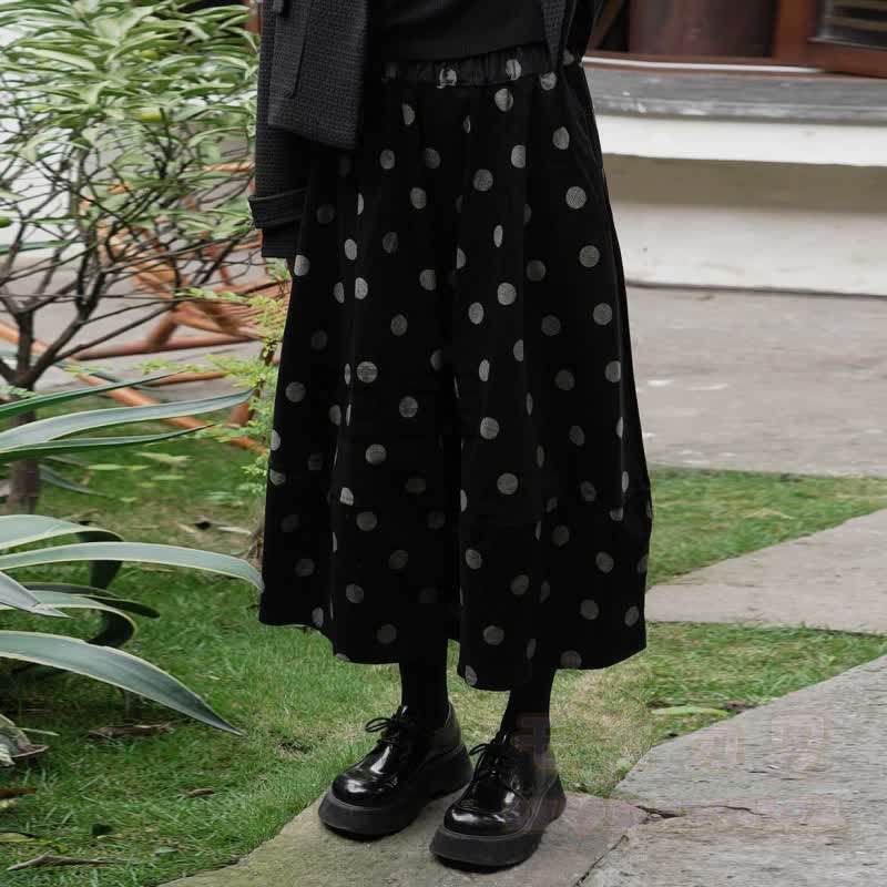 Sweet Polka Dot Bubble Hem Skirt - image 3