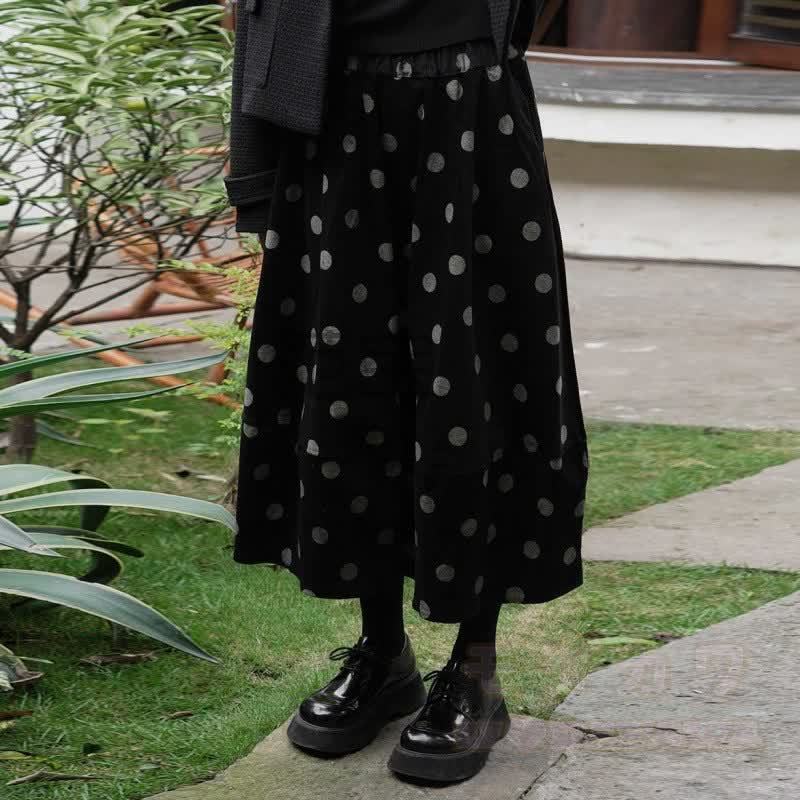 Sweet Polka Dot Bubble Hem Skirt - image 3