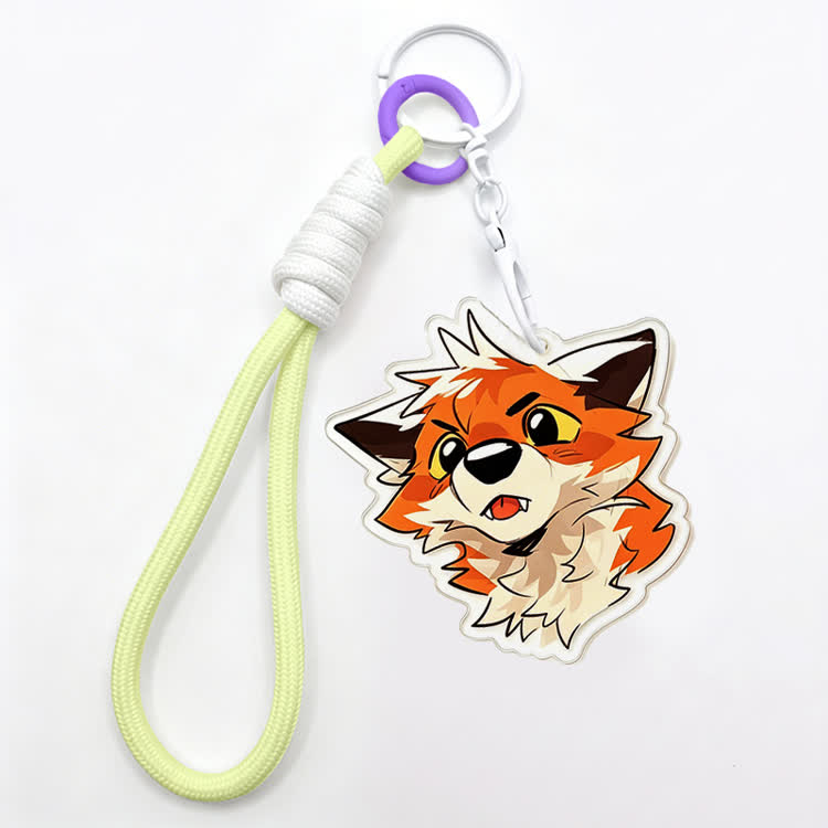 MODAKAWA X atka Fox Keychain Birthday Gift - Green - image 6
