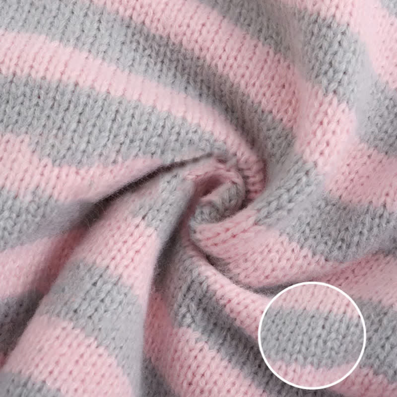 Long Bunny Ears Pocket Oversize Zipper Hooded Sweatshirt   - image 12