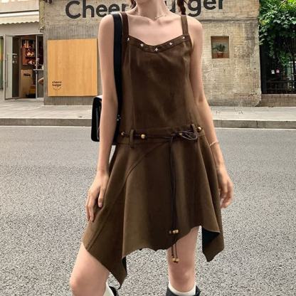  Hollow Out Long Sleeve Knit Cover Up Belted Dress Two Pieces Set - Dress - 4XL - image 5