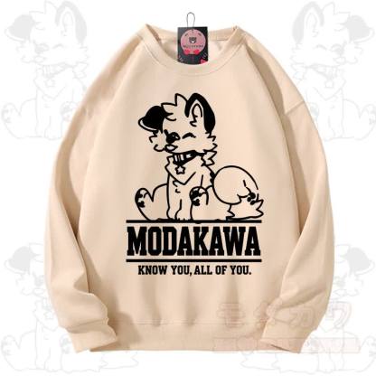 MODAKAWA X popipeko Kawaii Puppy Graphic Unisex Sweatshirt - Beige Apricot - 3XL - image 7