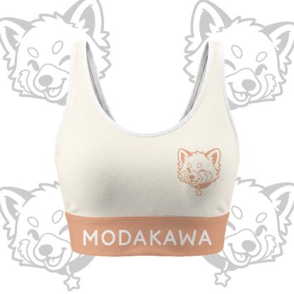 Wink Puppy Graphic Crop Tank Sport Top Shorts Bikini Modakawa Matching Outfit - Beige Top - 5XL - image 5