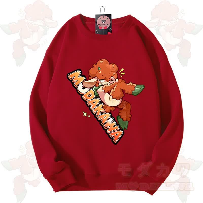 MODAKAWA X zarckets Lovely Animals Graphic Unisex Sweatshirt - Red - 3XL - image 16