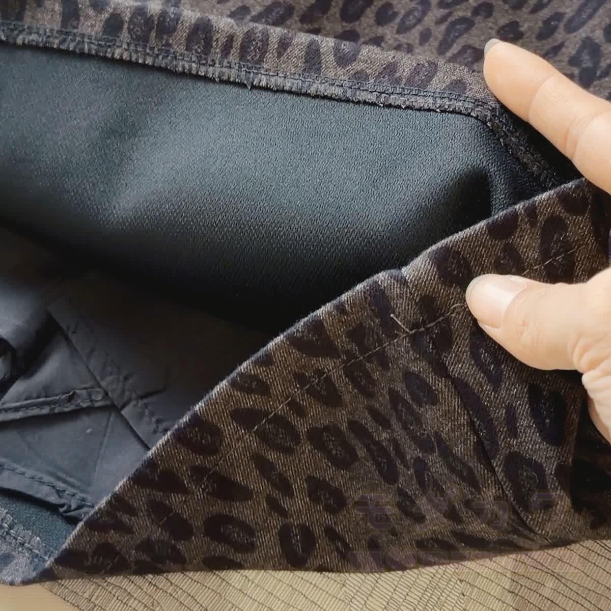 Vintage Leopard Print Mini Skirt with Belt - image 8