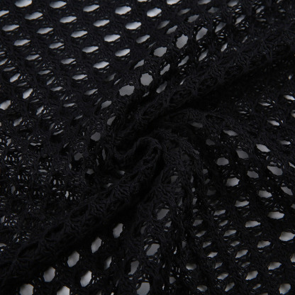 Loose Hollow Out See Through Mesh Crochet Crop Top - image 9