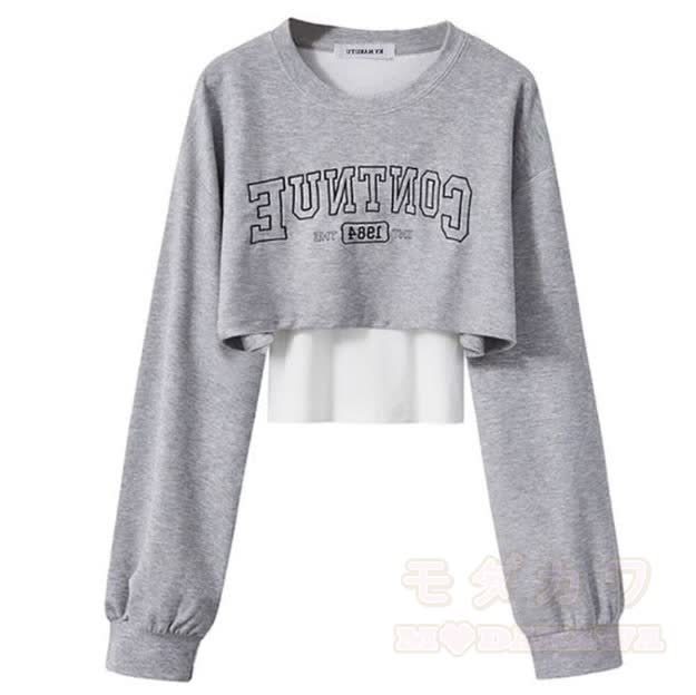 Preppy Long Sleeve Sweatshirt and Vest and Wide Leg Cargo Pants Three Pieces Set - Grey Sweatshirt+Vest - 2XL - image 6