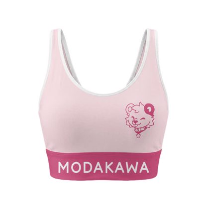 Puppy Graphic Sports Bra Top Leggings Modakawa Matching Outfit - Pink Top - 5XL - image 4