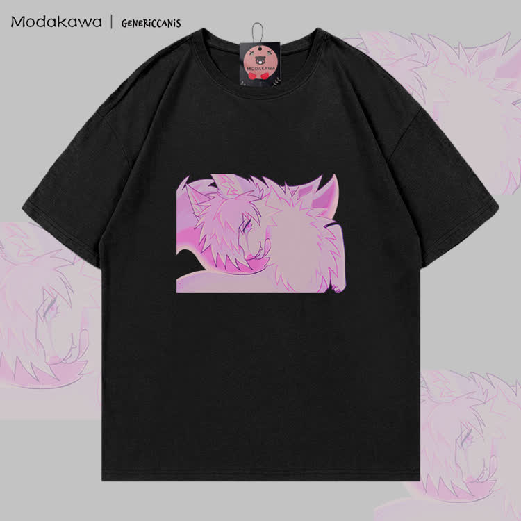 MODAKAWA X genericcanis Fox Graphic 100% Cotton T-shirt - Black - 5XL - image 3