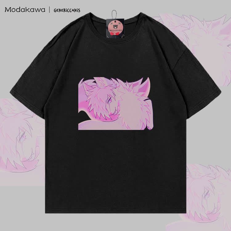 MODAKAWA X genericcanis Fox Graphic 100% Cotton T-shirt - Black - 5XL - image 3