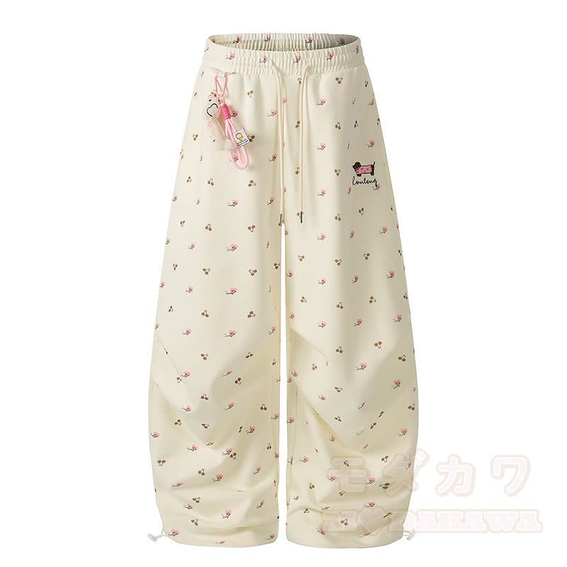  High Quality Durable Press Stripe Long Sleeve Top Floral Embroidery Pants Two Pieces Set - Yellow Pants - XL - image 10
