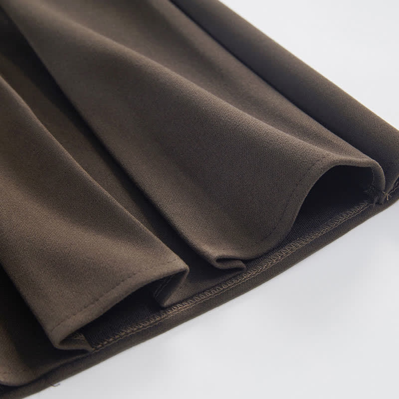 V-neck Cardigan Sweater Bow Tie Shirt Pleated Skirt Three Pieces Set - image 12