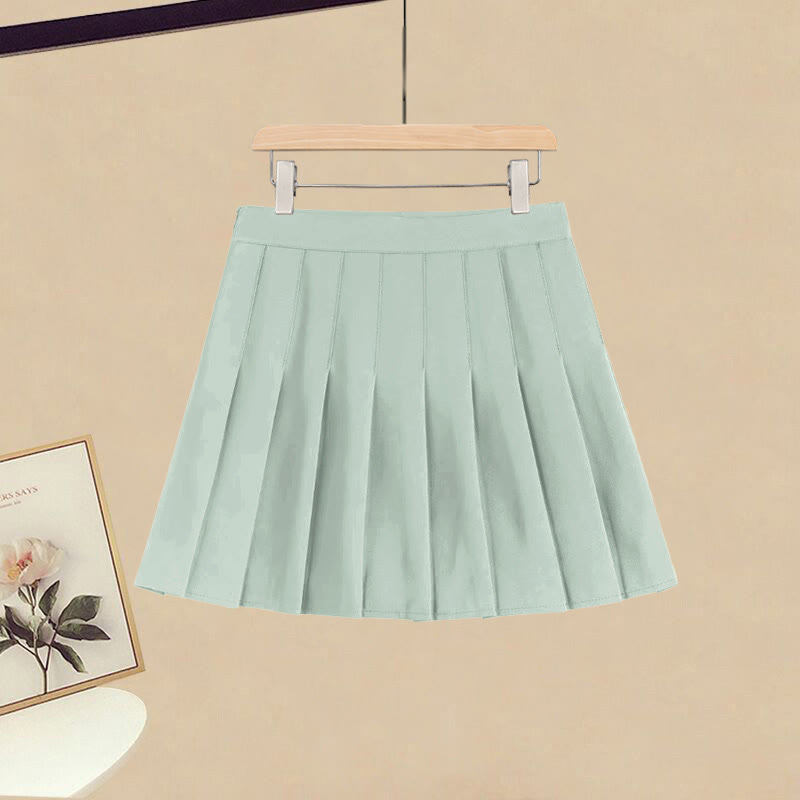 Irregular T-shirt Pleated Skirt Matching Outfit - image 3