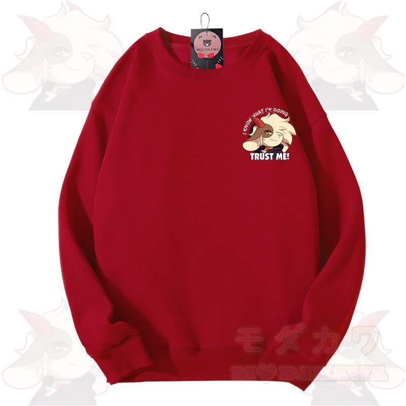 MODAKAWA X zarckets TRUST ME Fox Graphic Unisex Sweatshirt - Red - 3XL - image 8