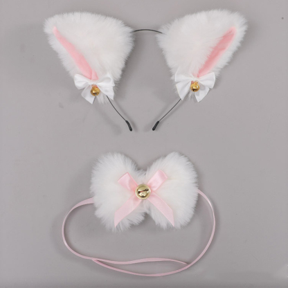 Fox Ears Headband Choker Cosplay Costume Accessory - E - One Size - image 10
