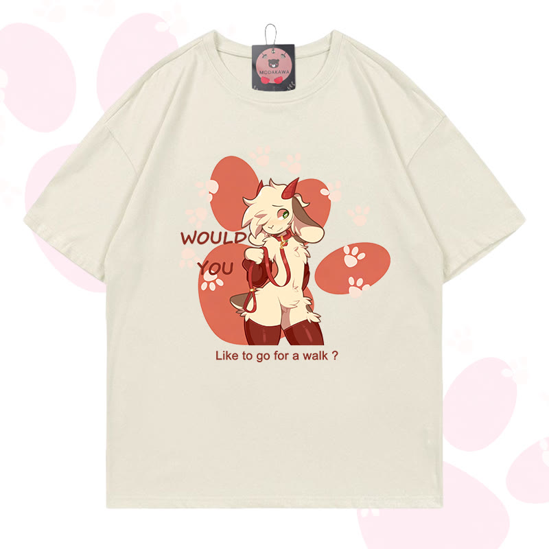 MODAKAWA X zarckets Goat Graphic 100% Cotton T-shirt - Grey milk green - 5XL - image 10