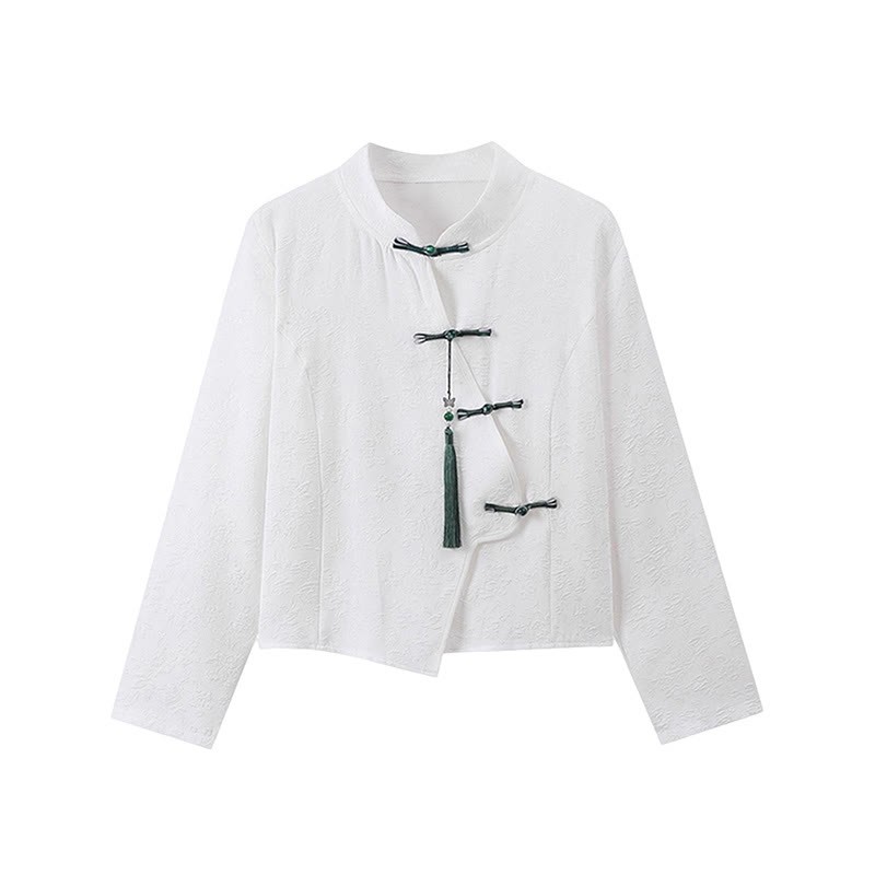 Vintage Buckle Tassel Top Wide Leg Pants - White Top - XL - image 3