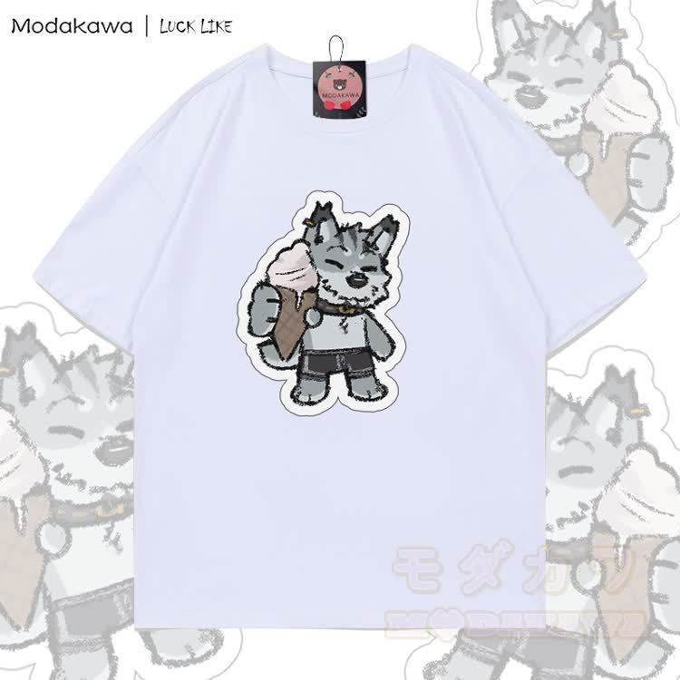 MODAKAWA X LUCK LIKE Ice-cream Remy Graphic 100% Cotton T-shirt - White - 5XL - image 4