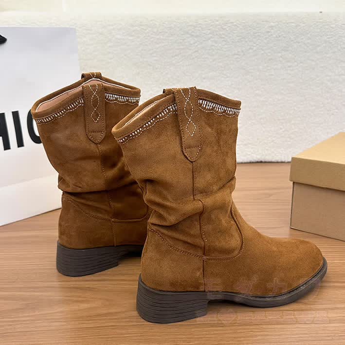 Vintage Suede Fashion Boots - image 10