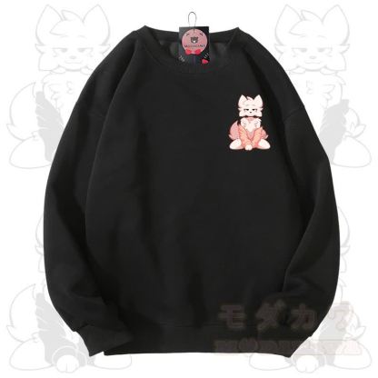 MODAKAWA X zarckets Fox Graphic Unisex Sweatshirt - Black - 3XL - image 13