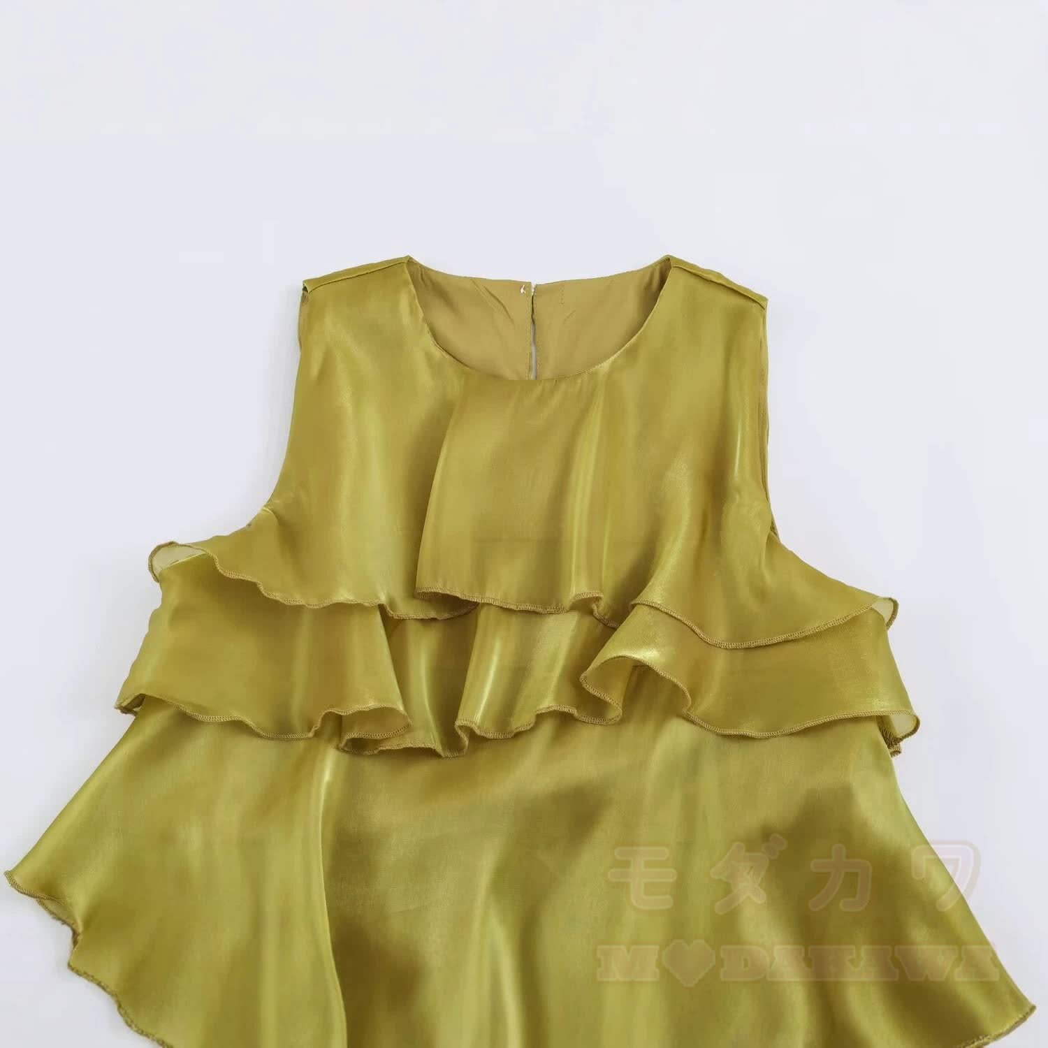 Irregular Layered Ruffle Sleeveless Dress - image 4