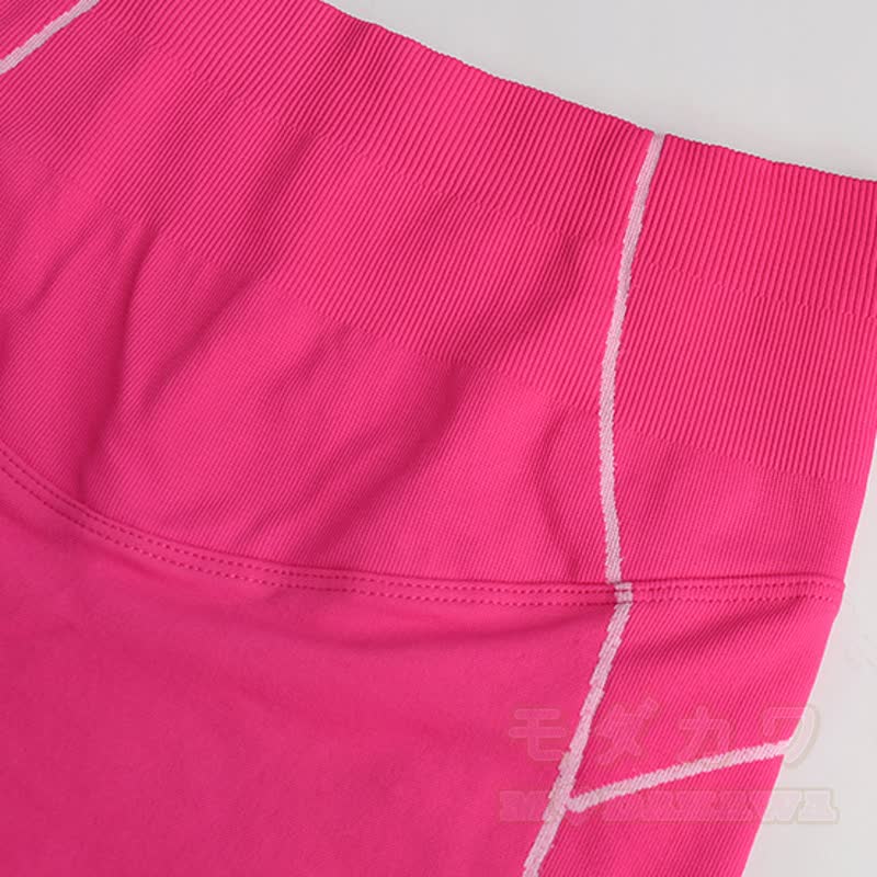 Colorful Heart Print Crop Tank High Waist Shorts Two Pieces Set - image 13