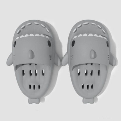 Cartoon Shark Hollow Out Casual Slippers - D - 46/47 - image 5