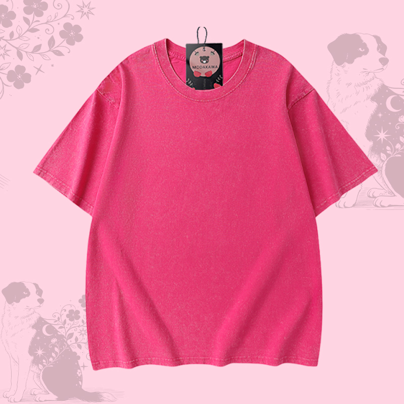 Puppy Graphic Modakawa Unisex Vintage Washed T-shirt - image 7