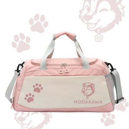 Skunk Graphic Modakawa Large Capacity Sports Gym Duffel Bag - Pink - 55*28*26 cm - image 4