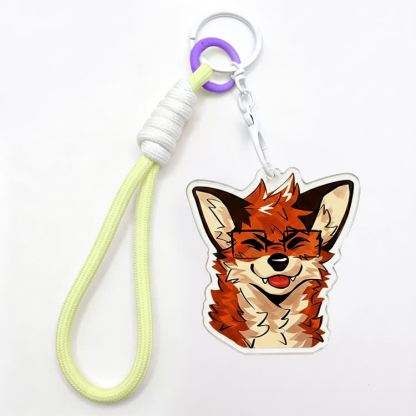 MODAKAWA X atka Glasses Fox Keychain Birthday Gift - Green - image 6