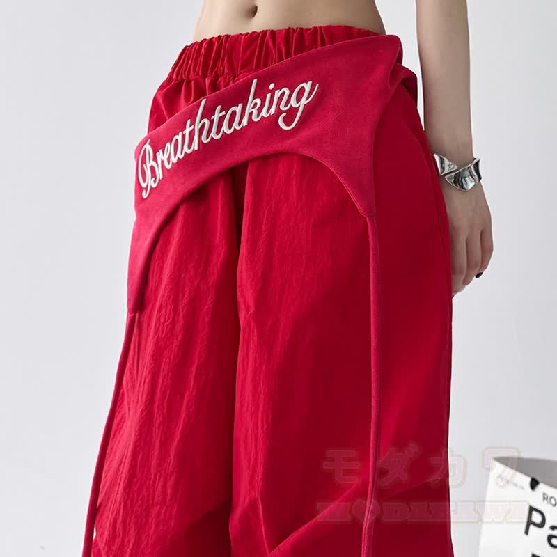 Vintage Cat Print Cropped Hoodie Layered Wide Leg Pants Two Pieces Set - image 6