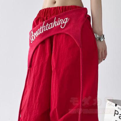 Vintage Cat Print Cropped Hoodie Layered Wide Leg Pants Two Pieces Set - image 6