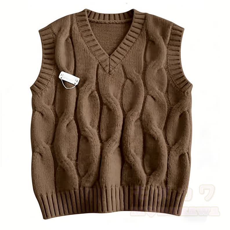 Maillard Brown Vest with Shirt and Skort Three Pieces Set - Vest - XL - image 3